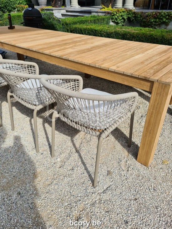 Jardinico YUNA Fauteuil Anthracite - Cordon Anthracite Beige.