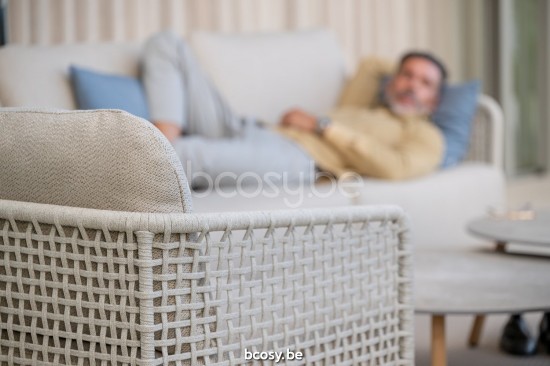 Jati&Kebon Acri Loungesets 2zit Zandkleur Linnen.