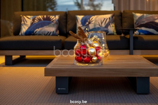 Jati&Kebon Truro Loungesets 3zit Antraciet mat aluminium.