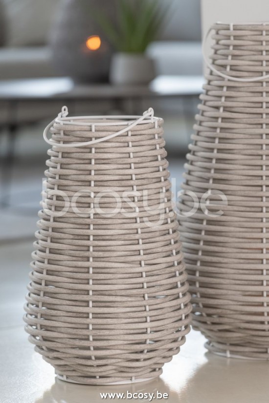 Jline Linterna Tejido Led Plastico Blanco Small