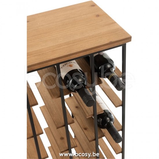 J Line 10546 Meubles Indoor Furniture wijnrekken Weinregal Weinflaschenregale Landelijke stijl Meubels Cottage Meubelen Landelijke stijl Mobilier rural Wine stands Moebel Interieurmeubelen wijnflessen