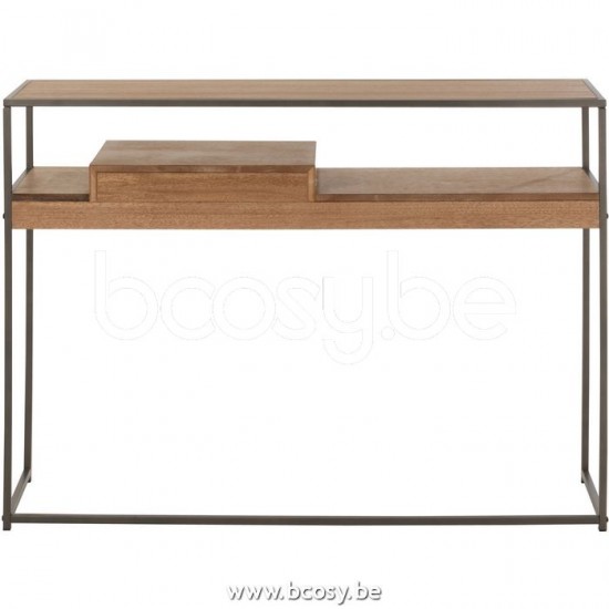 J Line Jline Console 1 Lade Hout Metaal Naturel