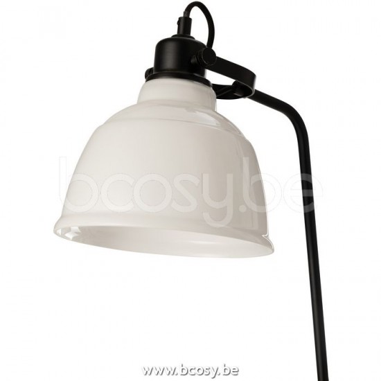 J Line Jline Vloerlamp Magali Staal Glas Wit
