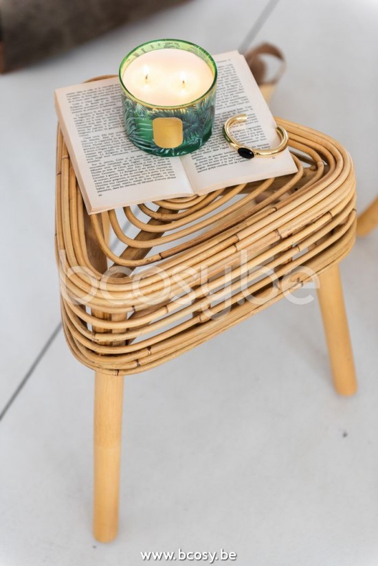 Jline Taburete Triangulo Cana Natural