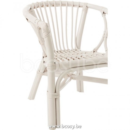 J Line Jline Child Seat Filou Rattan White Children s kids playroom chairs