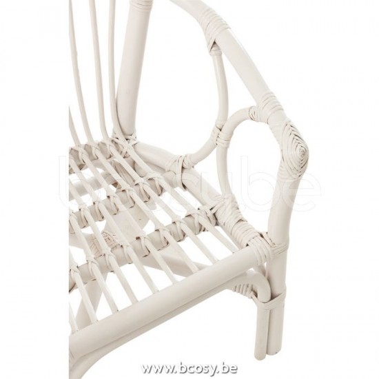 J Line Jline Kinderstuhl Filou Rattan Weiß Kinderstuhl Kinderstuehle
