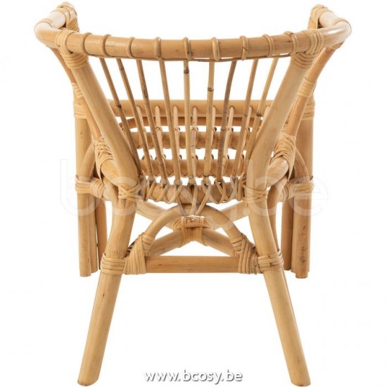 J Line Jline Kinderstoel Filou Rotan Naturel