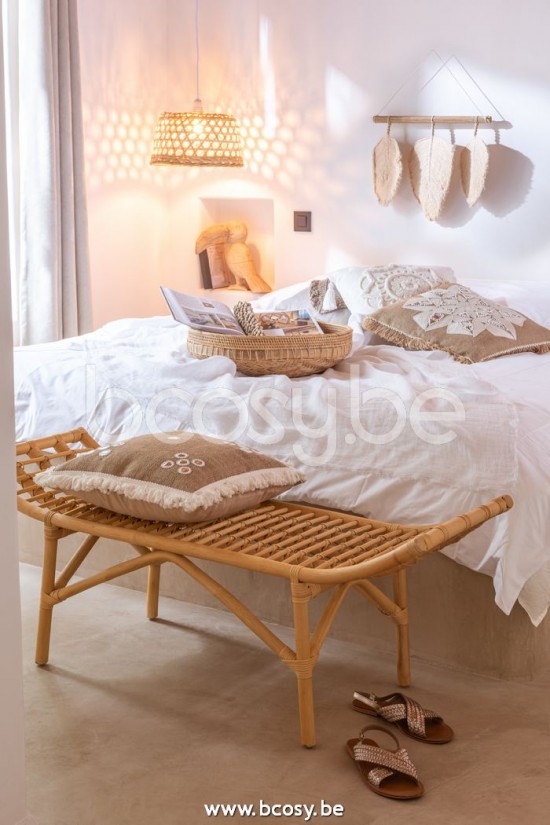 J Line Jline Panca Ana Rattan Naturale Banca Ana Cana Natural