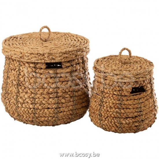 J Line Jline Set Van 2 Manden Maurice Waterhyacint Naturel