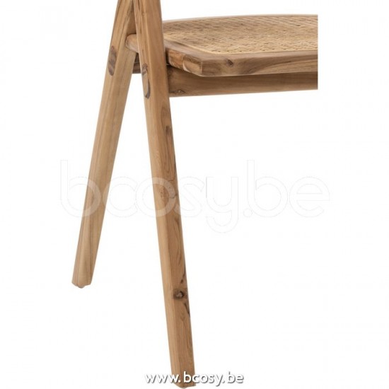 J Line Jline Chair Ani Teak Wood Brown dining chairs