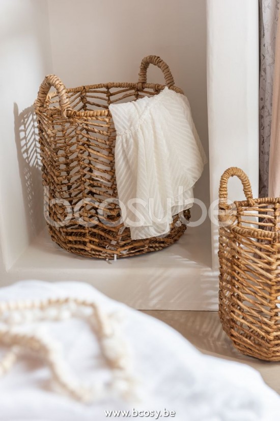 Jline Set De 3 Cestas Hojas De Platano Natural