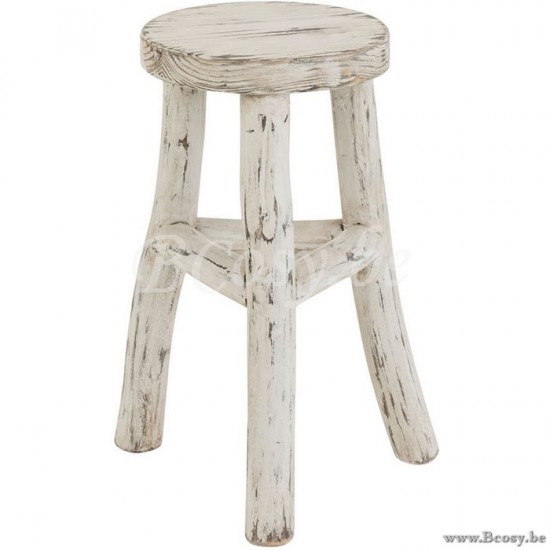 J Line Jline Kruk Ibiza Rond Hout White Wash