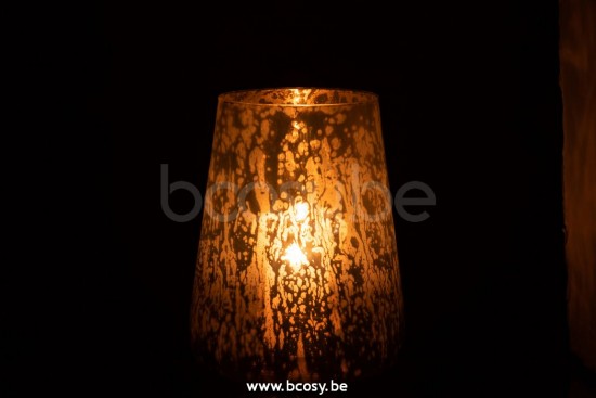 lanternes photophores Jolipa J Line Jline Photophore Milky Verre Gris Large