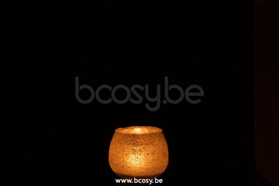 photophores Jolipa J Line Jline Photophore Craquele Boule Verre Gris