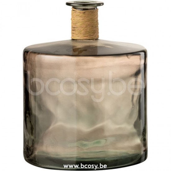 vases Jolipa J Line Jline Vase Safari Large Marron Clair Large