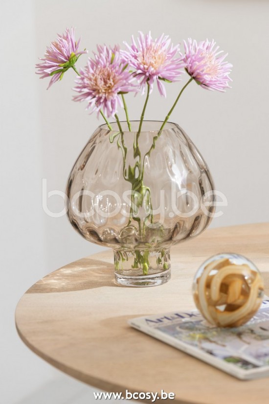 Jline Crisantemo Mini Plastico Blanco Morado Claro