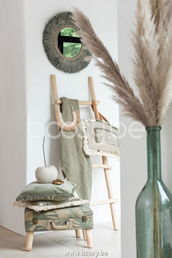 Jline Plaid Regular Algodon Lino Aceituna