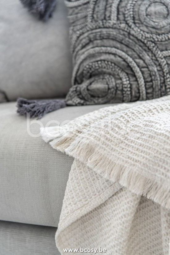 Jline Almohadon Circulo Algodon Rectangulo Gris Oscuro