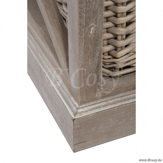 J Line Jline Couchtisch Re 2Brett Korb Hz Grey W couchtische Kaffeetische