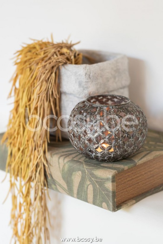 Jline Fotosforo Calado Flores Metal Gris