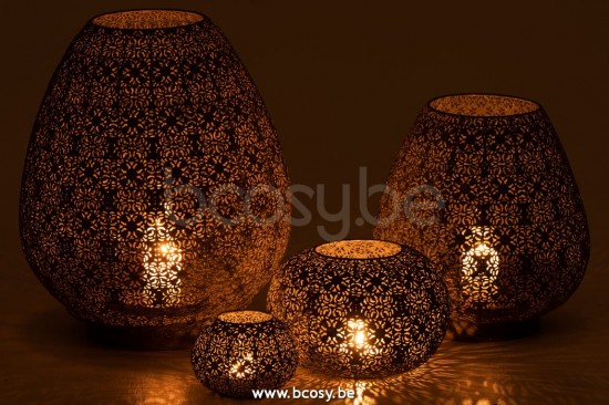 Jline Fotosforo Oriental Huevo Metal Gris Large