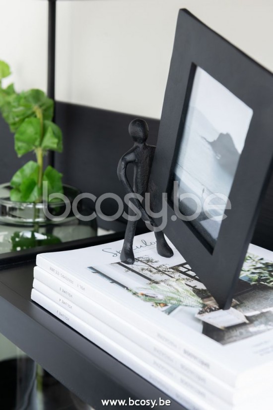 Jline Personaje Marco Foto Aluminio Negro Blanco Large