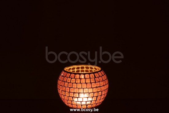 photophores Jolipa J Line Jline Photophore Mosaiques Rond Verre Mauve Large