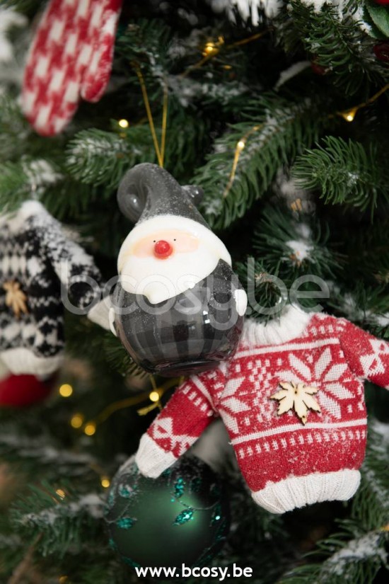 Jline Papa Noel Colgante Nariz Brillante Resina Gris Large