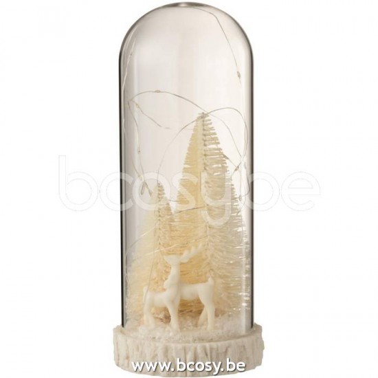 J Line 15142 Animali stolp voor beeld Decorazione glocke glas Glasstolpen Decoratie Cuvecles stolp voor beeld Glocken Figuras Figurines Stolpen Dekoration Clochette Statue Glasstolp glass bells Cloche