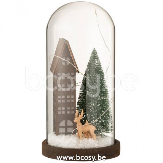 J Line 15149 Statue Cloches en verre Figuras Glasstolpen Stolp Figuren glass bell Decorazione glocke glas Glasstolp Decorations glasstolp Decoracion Decoration Glocken Figurines Stolpen Cuvecle Cuvecl