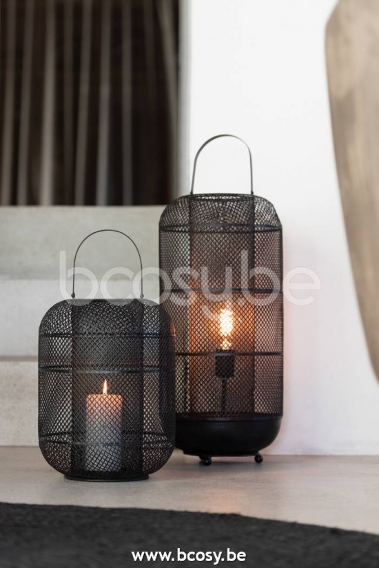 J Line Jline Lanterna Donny Metallo Nero Linterna Donny Hierro Negro