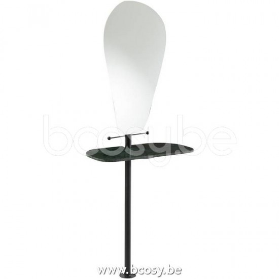 J Line Jline Spiegel Brett Wand Marmor Metall Glas Grün Schwarz