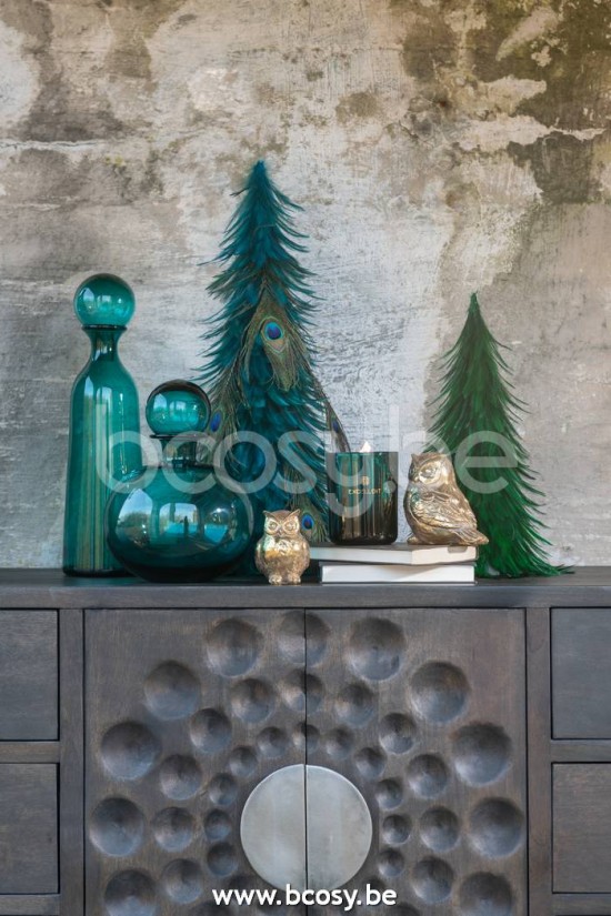 Jolipa Jline Armoire Basse Ethnique 2 Portes 6 Tiroirs Bois De Manguier Marron