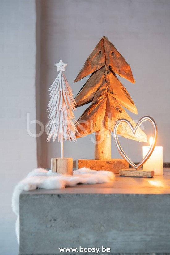 Jline Arbol Piezas Madera Teak Natural Small