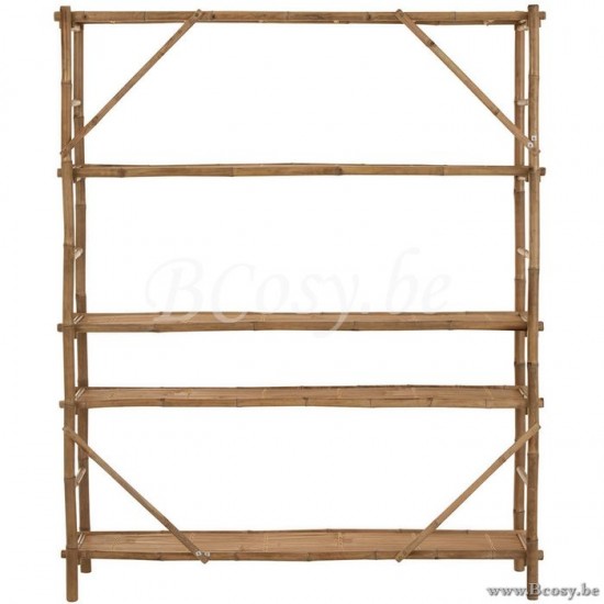 J Line Jline Rek 5 Planken Bamboe Naturel