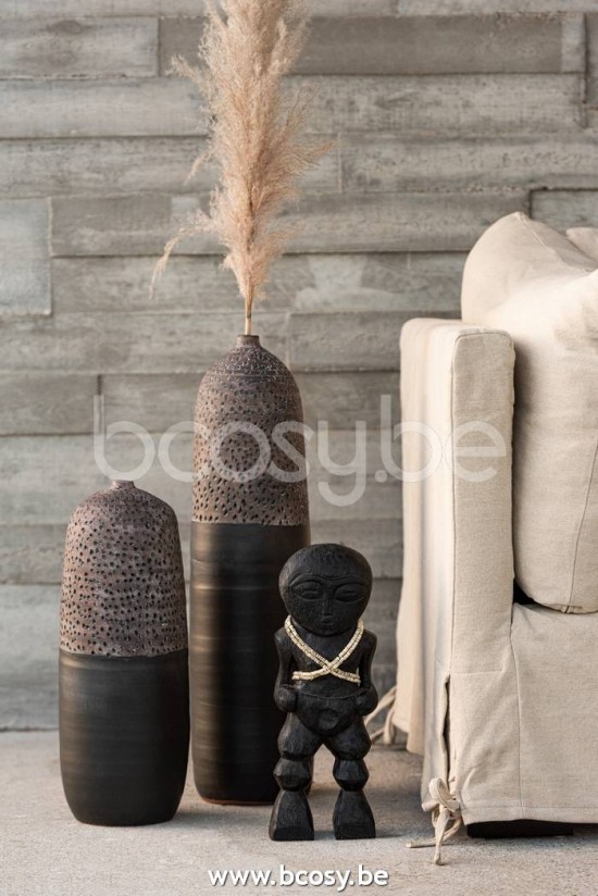 Jline Figura Takwimu Madera De Mango Negro Small