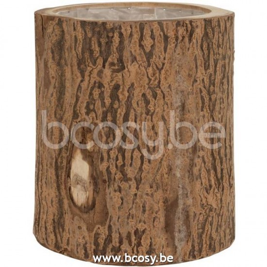 cachepots de fleur Jolipa J Line Jline Cachepot Berk Bois Paulownia Naturel Large