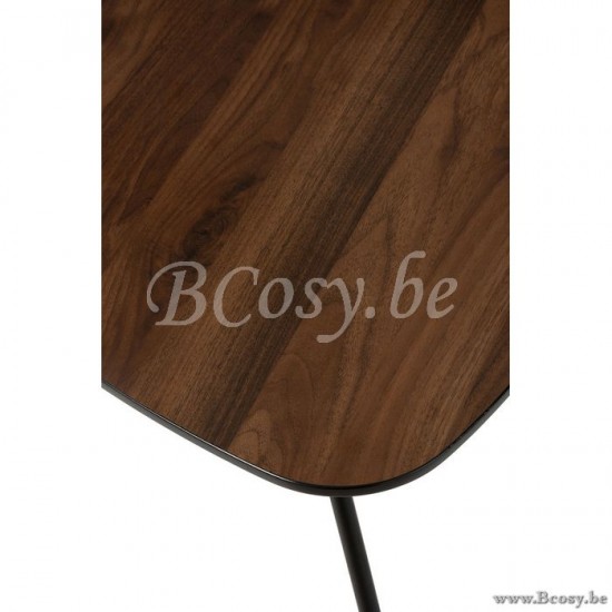 tables d appoint bouts de canapé Jolipa Jline Table De Salon Petite Arrondie Triangulaire Bois Tea Tree Marron