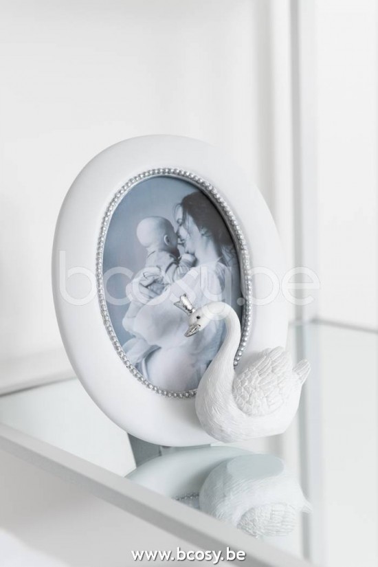 Jline Marco Foto Cisne Resina Blanco Plata