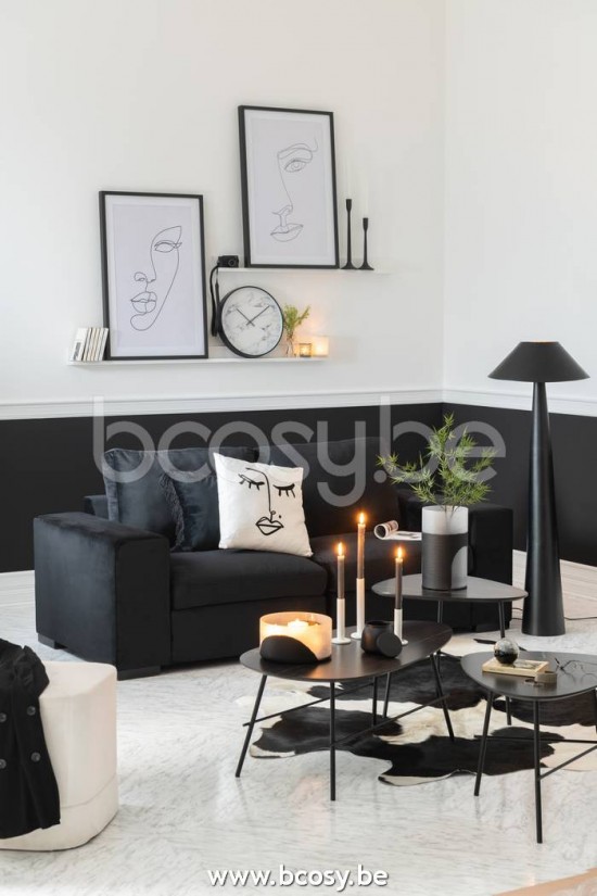 J Line Jline Vaso Circulo Piatto Vetro Nero Trasparente Jarron Circulo Plano Cristal Negro Transparente