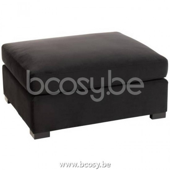 J Line Jline Jolipa 17113 Ottoman Velvet Zwart