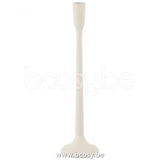 J Line Jline Candleholder Metal Matte White Large candleholders candle holders candlesticks