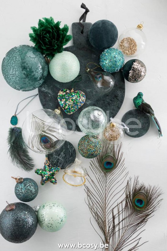 Jline Colgante Plumas Piedra Verde Celeste