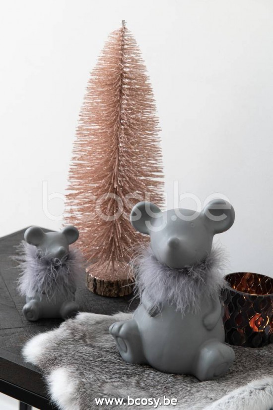 Jline Arbol De Navidad Deco Plastico Brillos Rosa Antiguo Medium