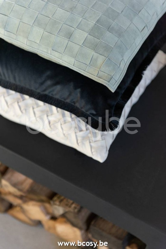 Jline Cojin Cuadrado Pequeno Cuero Verde