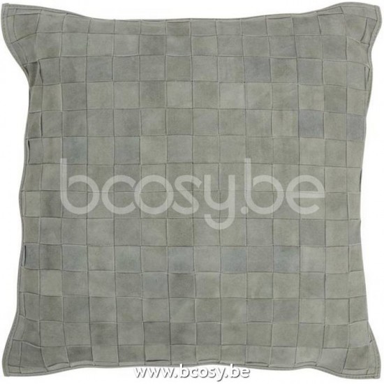 coussins Jolipa J Line Jline Coussin Carre Petit Cuir Vert