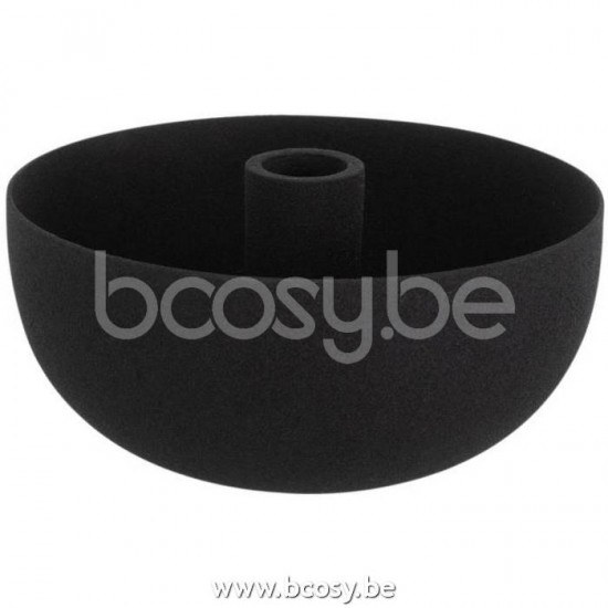 J Line Jline Candleholder Bowl Iron Black Large candleholders