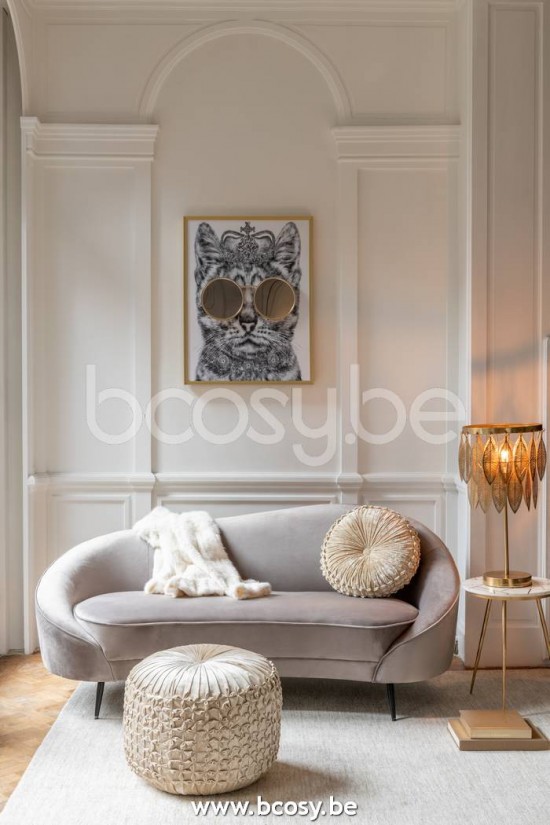 J Line Jline Set Von 2 Beistelltische Marmor Metall Gold Weiß beistelltische