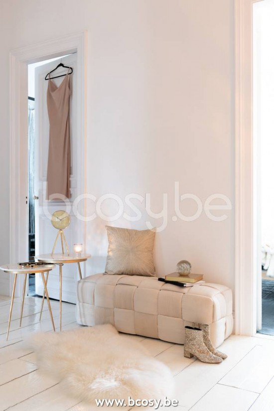 J Line Jline Set Of Two Sidetable Marble Iron Gold White nested side tables sidetables