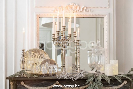 chandeliers candélabres Jolipa Jline Candleholder Classic Aluminium Silver Large
